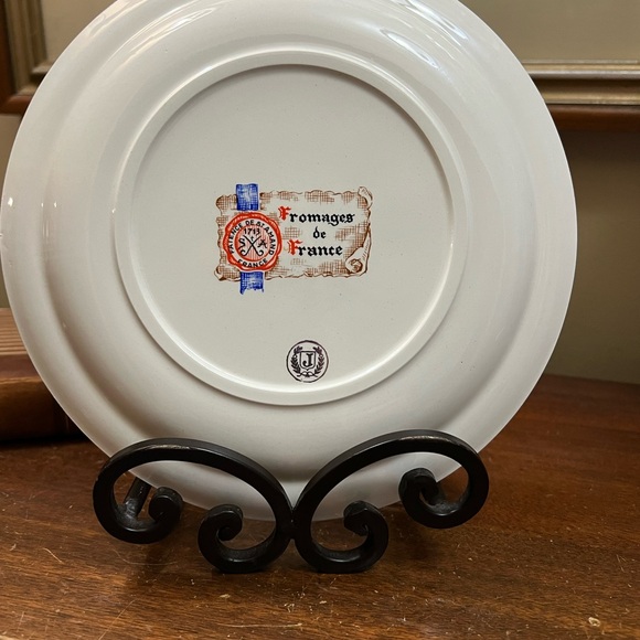 💐 white and black Port Salut Safr Cheese plate - Picture 3 of 3